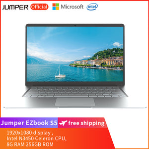 Jumper EZbook S5 14 inch Laptop 8G RAM 256G Storage - Silver